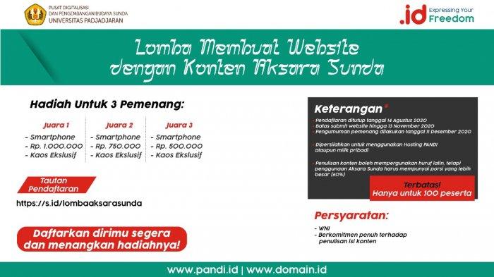 Antusias Tinggi, Lomba Bikin Website dengan Konten Aksara Sunda Diperpanjang Hingga Awal 2021