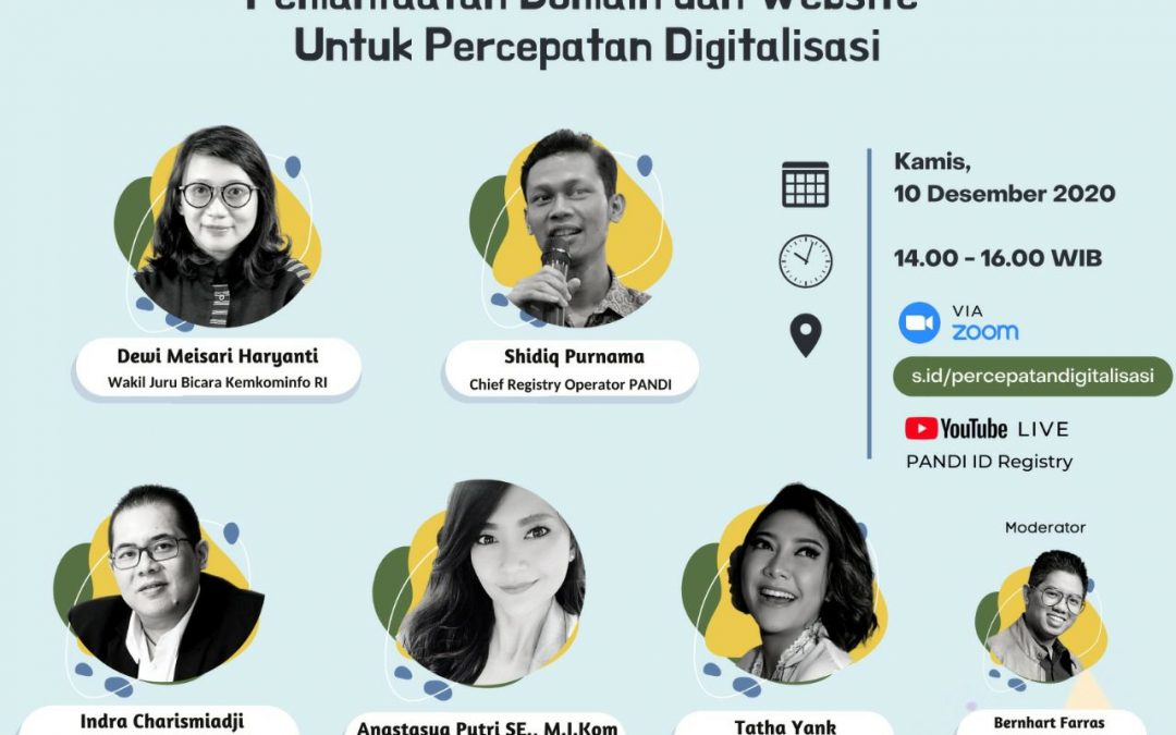 Webinar Pemanfaatan Domain dan Website Untuk Percepatan Digitalisasi