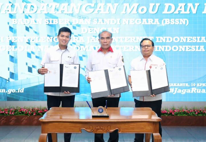 PANDI Tandatangani Nota Kesepahaman dan Perjanjian Kerjasama dengan BSSN