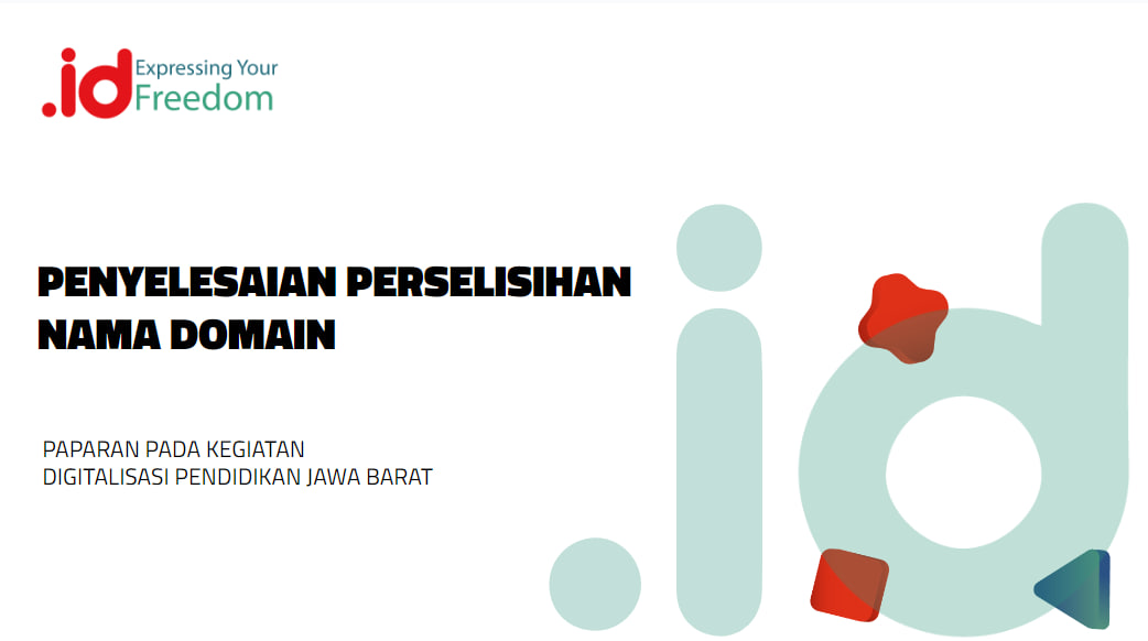 PENYELESAIAN PERSELISIHAN  NAMA DOMAIN