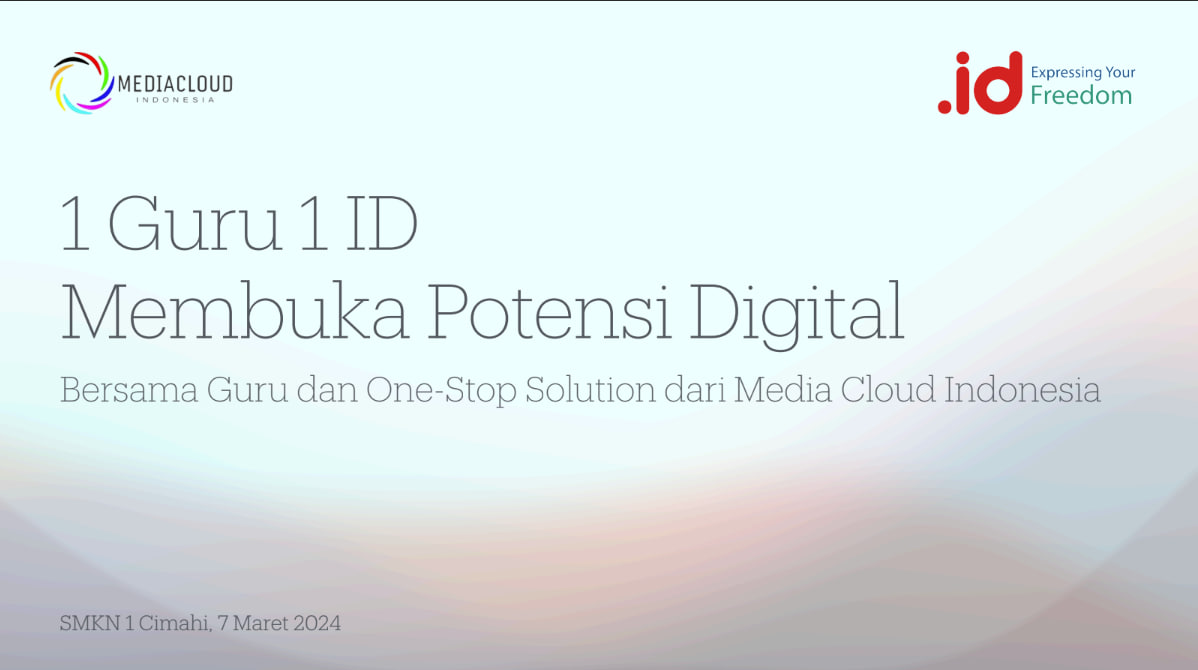 1 Guru 1 ID  Membuka Potensi Digital